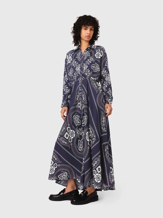 Maje Dresses & Skirts - Maje Maxi bandana print dress